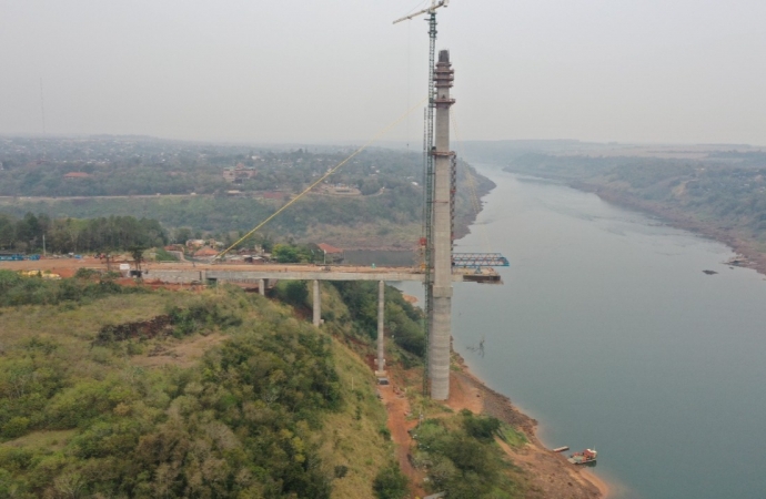 Ponte da Integração Brasil-Paraguai deve ficar pronta em setembro de 2022