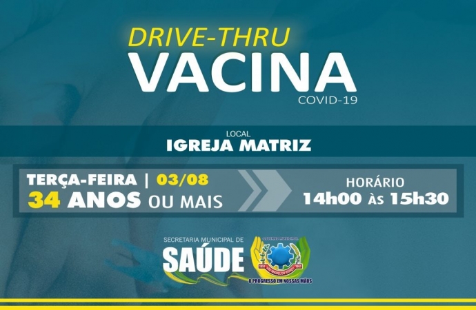 População de 34 anos será vacinada contra Covid-19 terça-feira (03) em São Miguel