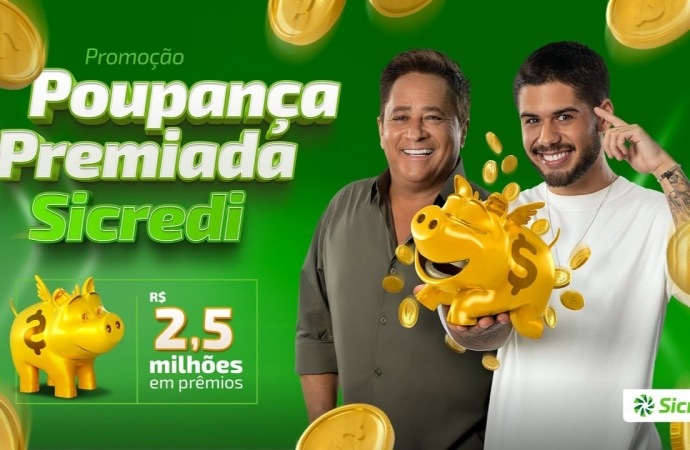 Poupança Premiada Sicredi vai sortear 500 mil