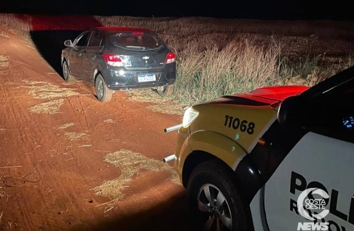 PRE recupera veículo furtado na PR 317 em Ouro Verde do Oeste