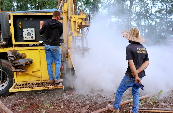 Prefeitura de Itaipulândia realiza perfuração de poço artesiano no Monumento da Nossa Senhora Aparecida