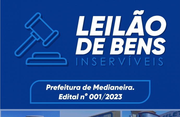 Prefeitura de Medianeira vai realizar leilão de veículos