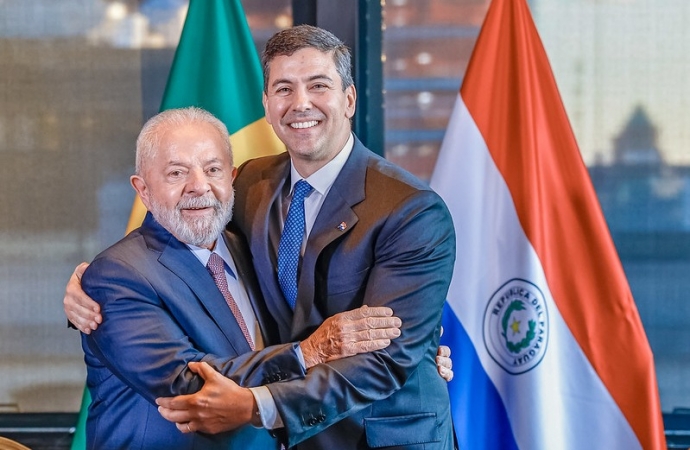 Presidentes Lula e Santiago Peña se reúnem em Brasília para início da revisão do Anexo C do Tratado de Itaipu