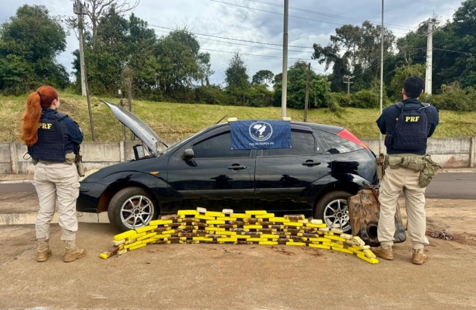 PRF apreende mais de 191 quilos de maconha e arma de fogo durante início do feriado de Corpus Christi no Paraná