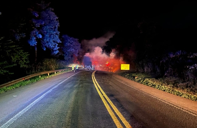 PRF atende sinistro com morte na BR-277 em Matelândia (PR)