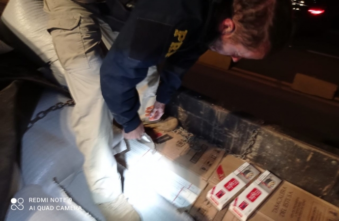 PRF E PF geram prejuízo de mais R$ 2 milhões aos contrabandistas de cigarros