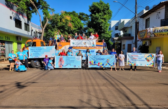 Primeiro movimento de conscientização em prol do Autismo é realizado em Santa Helena