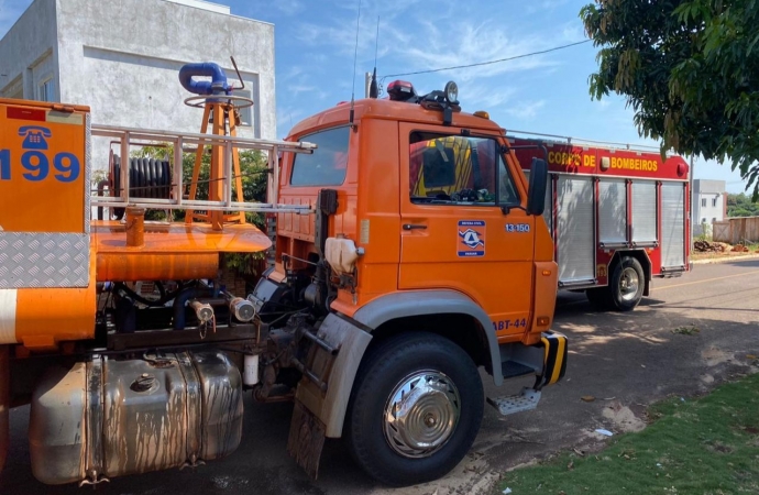 Princípio de incêndio em imóvel mobiliza Defesa Civil e Bombeiros em Santa Helena