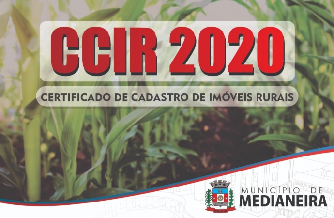 Produtores Rurais: CCIR 2020 disponível para emissão