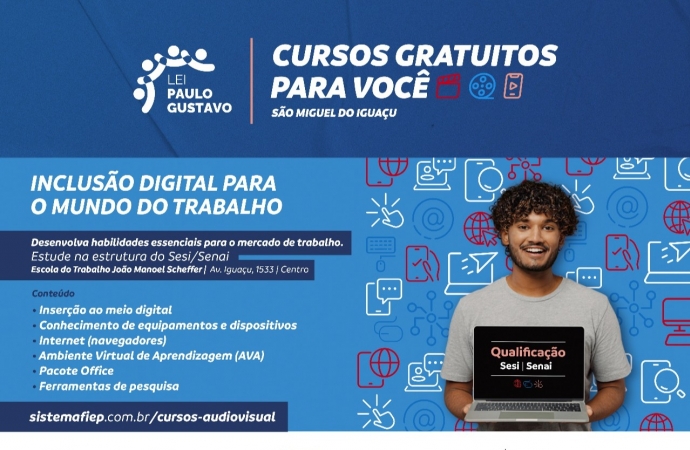 Projeto selecionado pela Lei Paulo Gustavo traz cursos gratuitos para setor audiovisual