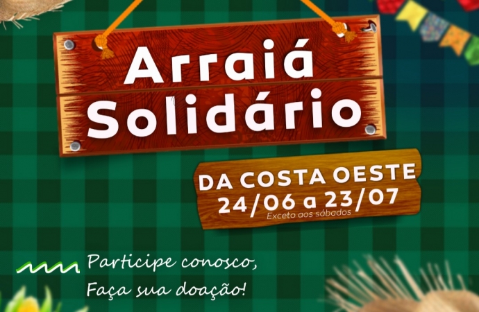 Rádio Costa Oeste 106,5 FM promove Arraiá Solidário