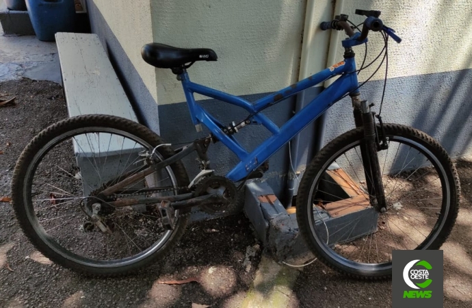 Rapaz que confessou vários furtos em Santa Helena é preso novamente em flagrante pela Polícia Militar com bicicleta furtada