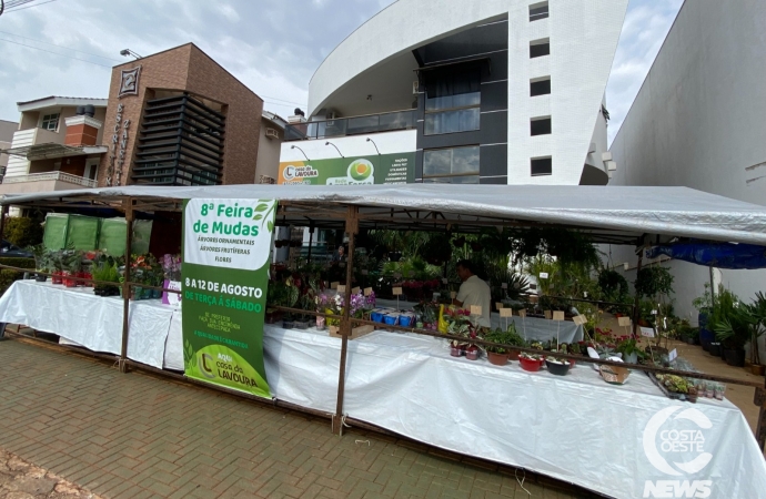 Feira de mudas e árvores frutíferas da Casa da Lavoura atrai clientes em São Miguel do Iguaçu