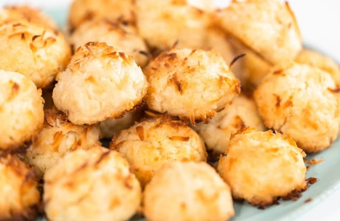 Receita de biscoitos de coco fáceis