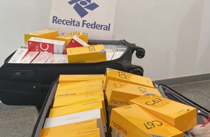 Receita Federal apreende 100 mil reais em mercadorias no Aeroporto Internacional de Foz do Iguaçu