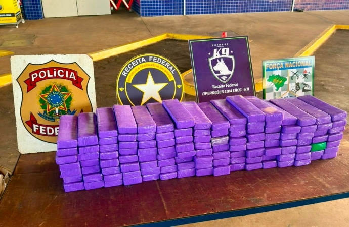 Receita Federal retém mais 100 kg de substância análoga à maconha na Aduana da Ponte Internacional da Amizade