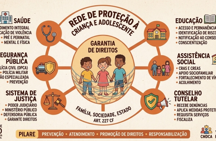 Rede de Proteção à Criança e Adolescente se reúne com integrantes do 14º Batalhão da Polícia Militar