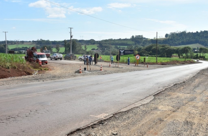 Retomadas as obras do trevo na PR-497 em São Miguel do Iguaçu