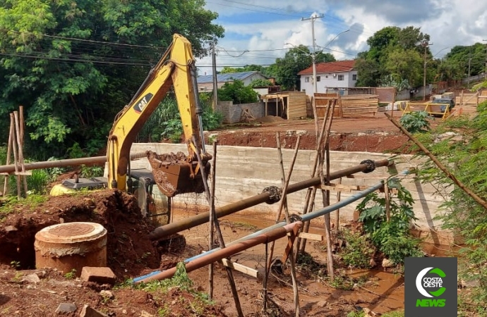 Retomados os trabalhos da construção de ponte em São Miguel do Iguaçu