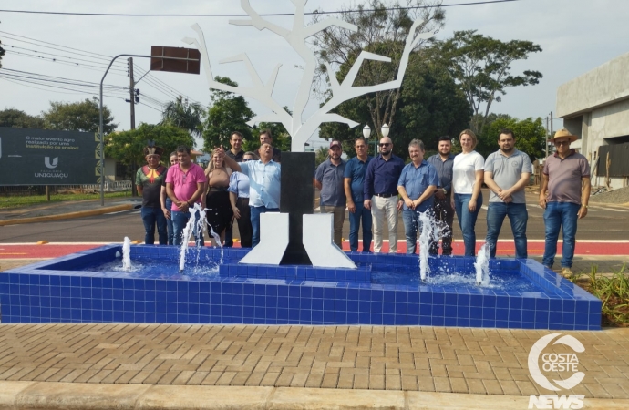 Revitalização do Canteiro Central da Avenida Willy Barth é inaugurada em São Miguel do Iguaçu
