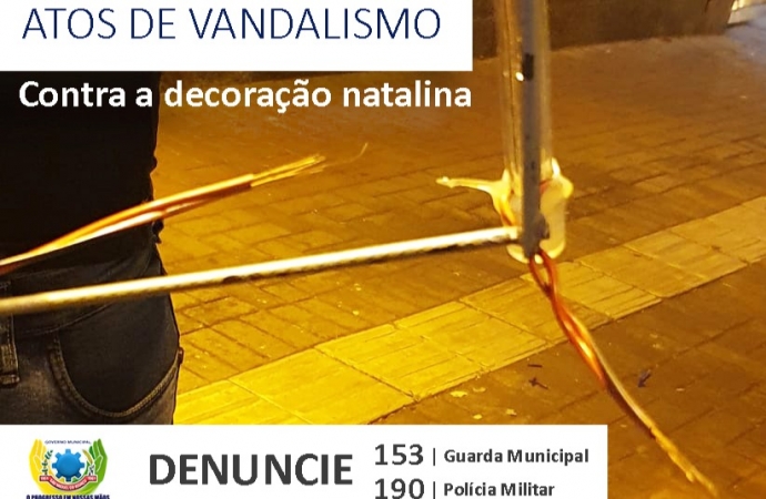 Revoltante: montagem da decoração de Natal de São Miguel tem 27 pontos vandalizados antes mesmo da conclusão