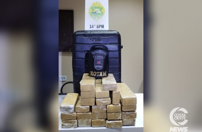 ROTAM apreende adolescente com 20kg de maconha em  Medianeira