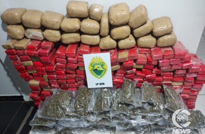 ROTAM apreende grande quantidade de maconha e prejuízo ao crime é de R$ 80 mil