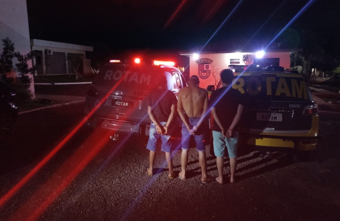 ROTAM prende suspeitos de tráfico de drogas em Medianeira