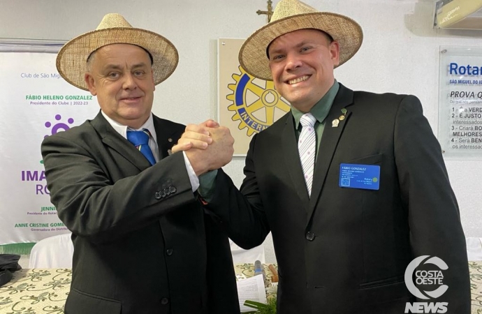 Homero Sais toma posse como novo presidente do Rotary Clube de São Miguel do Iguaçu