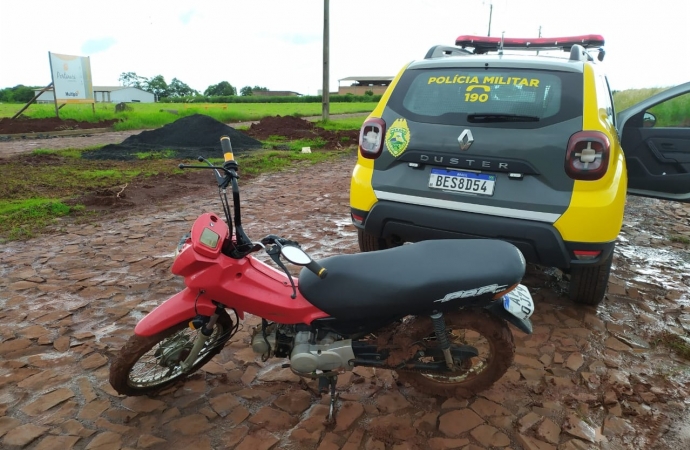 RPA recupera motocicleta furtada em Medianeira