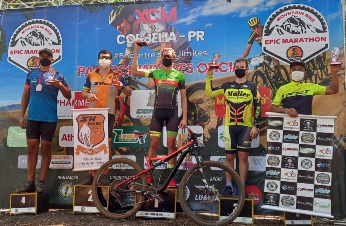 Santa-helenense é vice-campeão em competição de ciclismo em Corbélia