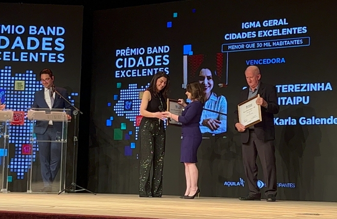Santa Terezinha de Itaipu é eleita a Melhor Gestão Pública do Paraná no Prêmio Band Cidades Excelentes