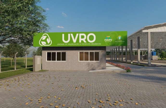 Santa Terezinha de Itaipu e Itaipu Binacional assinam ordem de serviço para construção da Unidade de Valorização de Resíduos Orgânicos - UVRO