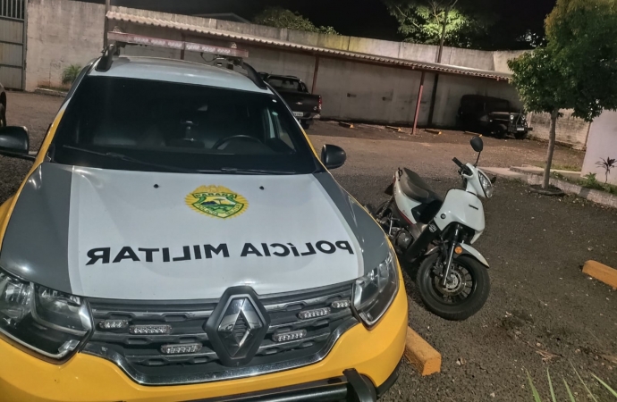 São Miguel do Iguaçu: Ação da PM no Jardim Social termina com homem preso e moto recuperada