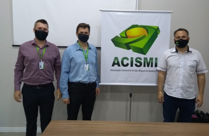 São Miguel do Iguaçu: ACISMI firma parceria com o SICREDI para o ano de 2021