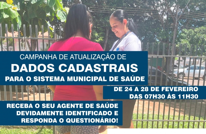 São Miguel do Iguaçu: Agentes de saúde atualizam cadastros e pedem colaboração da população
