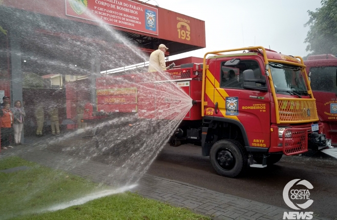 São Miguel do Iguaçu: Corpo de Bombeiros recebe nova viatura de combate a incêndios