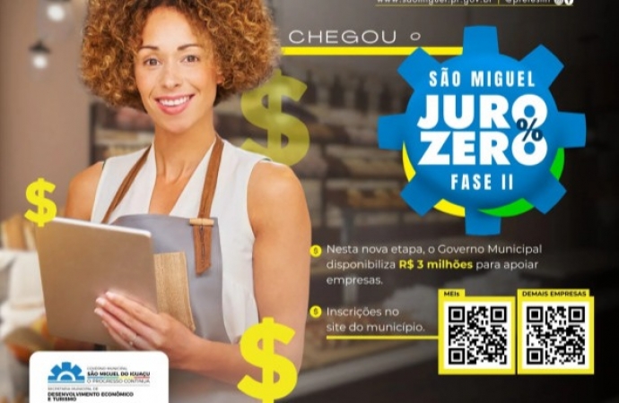 São Miguel do Iguaçu elimina papelada no Juro Zero e convoca empresários para Oficina de Crédito
