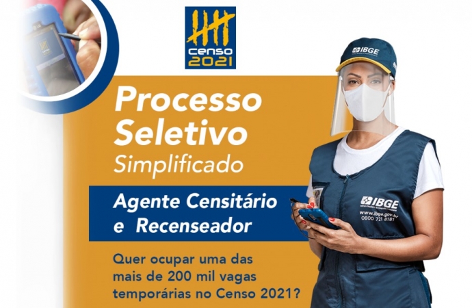 São Miguel do Iguaçu: IBGE disponibiliza vagas  para concurso do Censo Demográfico 2021