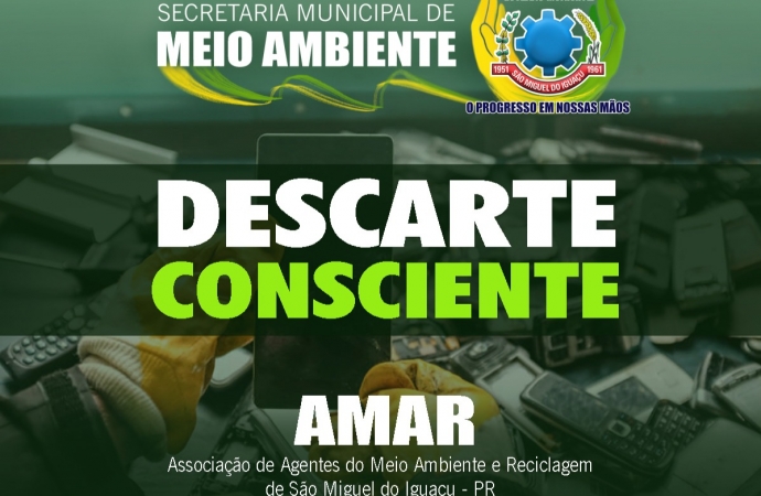 São Miguel do Iguaçu: Meio Ambiente prepara a campanha ‘Descarte Consciente’ para coleta de lixo eletrônico