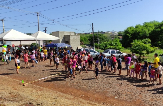 São Miguel do Iguaçu: projeto Criança em Ação leva diversão e esperança para 300 crianças no Loteamento Eco Vila