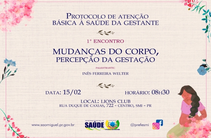 São Miguel do Iguaçu vai implantar o programa ‘Protocolo de Atenção Básica à Saúde da Gestante’ no dia 15