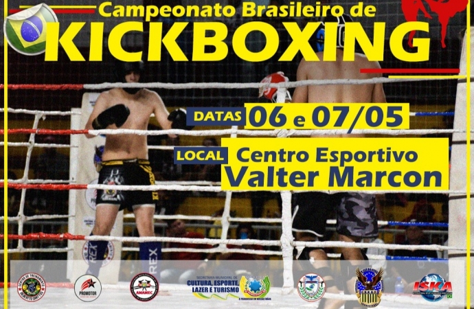 São Miguel do Iguaçu vai sediar o Campeonato Brasileiro de Kickboxing nos dias 06 e 07 de maio