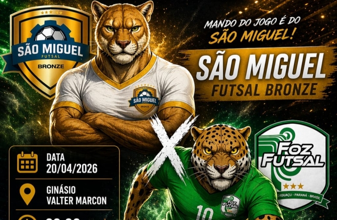 São Miguel Futsal consolida fim de semana vitorioso e se prepara para clássico regional