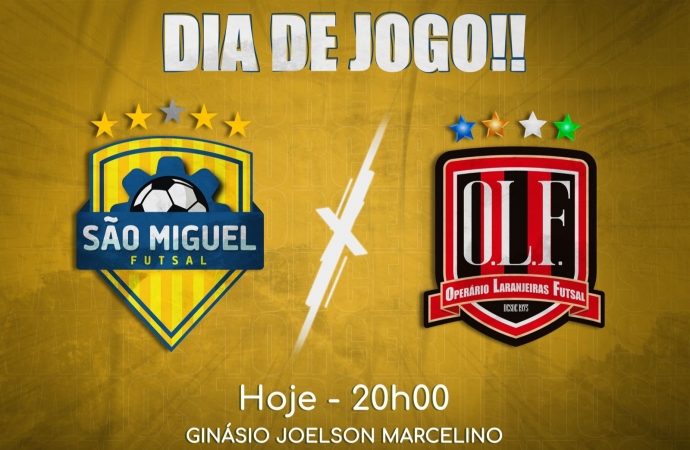 São Miguel Futsal recebe o Operário Laranjeiras em busca da vitória no Paranaense