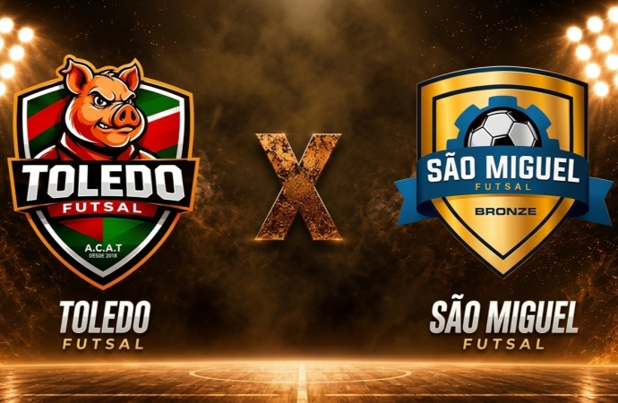 São Miguel Futsal vai com força máxima para o confronto decisivo contra o Toledo nesta quarta-feira (27)