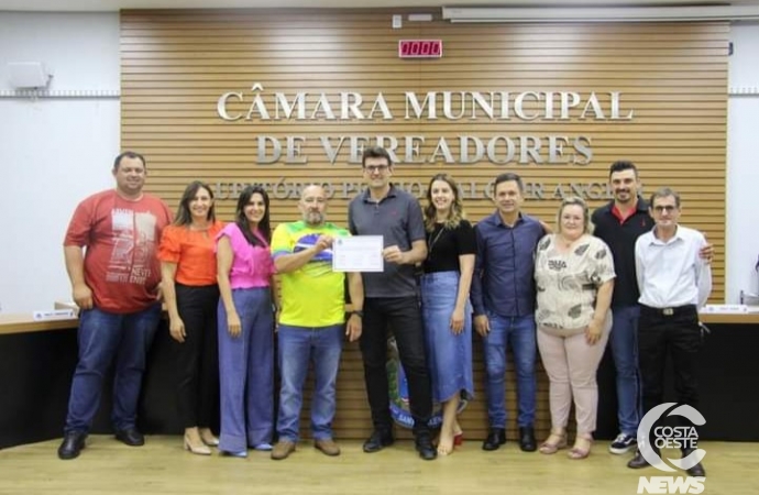 Sargento Back recebe Moção de Agradecimento da Câmara de Vereadores de Santa Helena