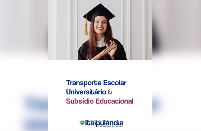 Secretaria de Educação de Itaipulândia libera documentação para Transporte Escolar e Subsídio Educacional