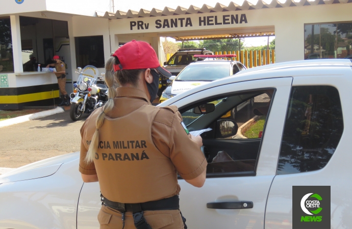 Sem acidentes nas estradas, PRv de Santa Helena divulga balanço da 