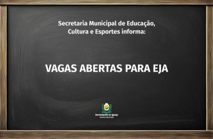 Serranópolis do Iguaçu abre vagas para Educação de Jovens e Adultos